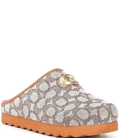 COACH Hadley Signature Jacquard Clogs