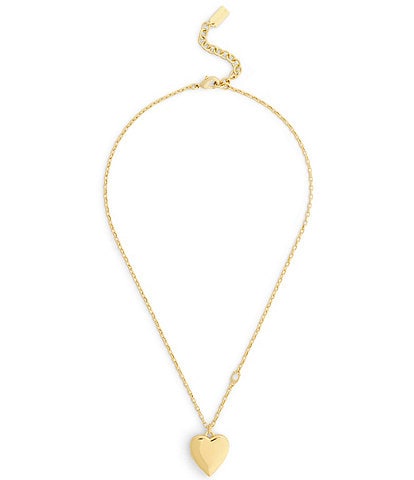 COACH Heritage Heart Locket Short Pendant Necklace