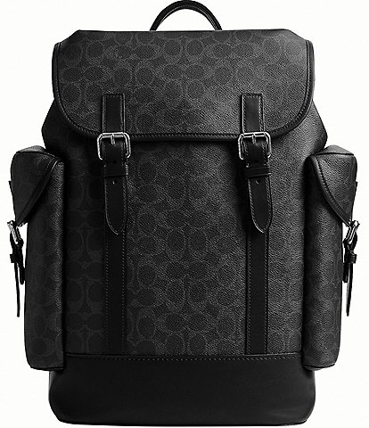 COACH Hitch Signature Leather Backpack