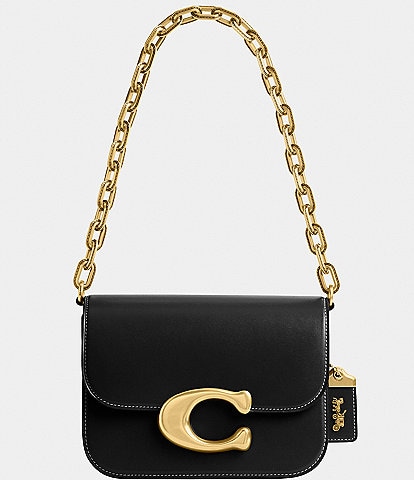 COACH Idol Luxe Leather Shoulder Bag