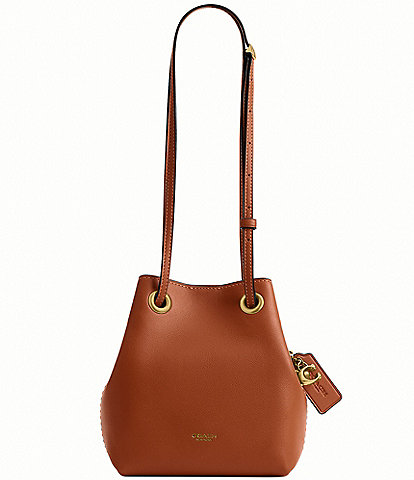 COACH Jade Leather Drawstring Bag