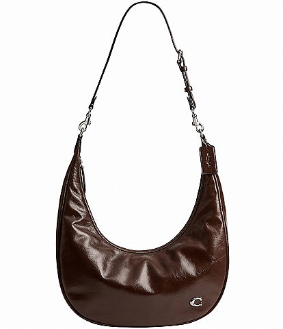 COACH Juliet Glazed Leather Hobo Sling Bag