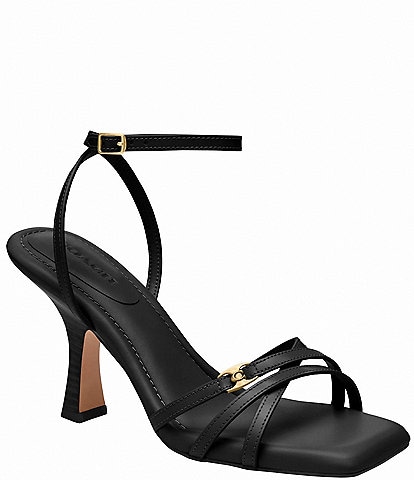 COACH Kelsey Leather Strappy Sandals