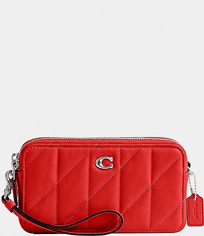 COACH Cross Town Leather Cross-Body Bag in Red | Lyst