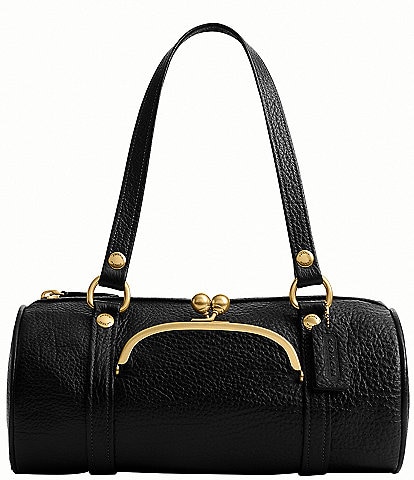 COACH Kisslock Barrel Shoulder Bag
