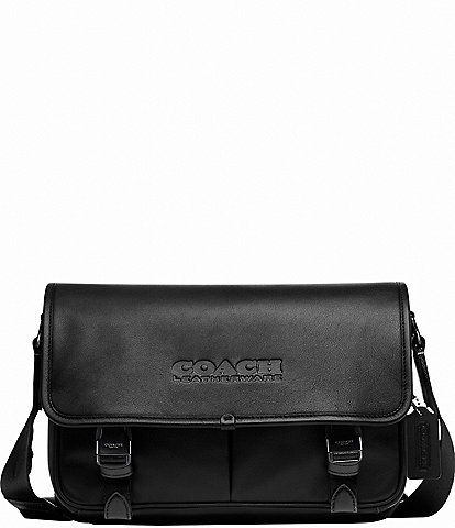 COACH League Refined Calfskin Leather Messenger Bag