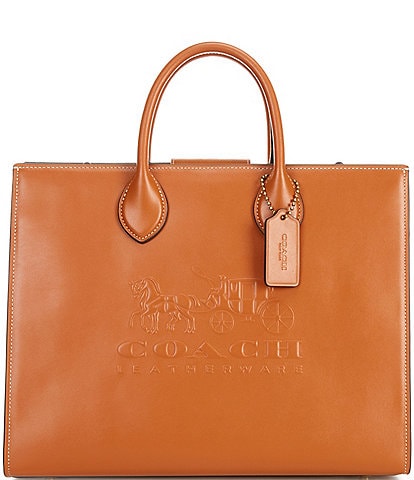 COACH Leather Ace 35 Tote Bag