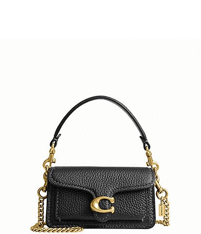 COACH Leather Tabby Bag Charm
