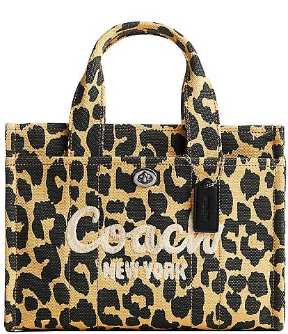 COACH Small Leopard Cargo 26 Tote Bag