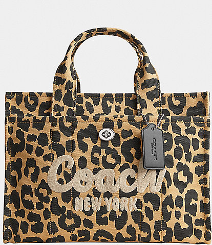 COACH Leopard Cargo Tote Bag