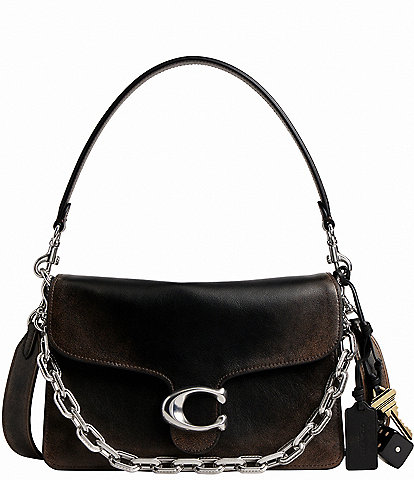 COACH Loved Leather Chain Tabby Shoulder Bag