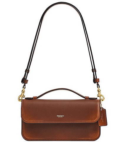 COACH Loved Leather Elora Top Handle Crossbody Bag