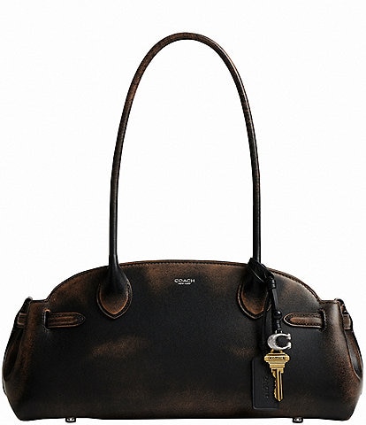 COACH Loved Leather Empire Carryall 34 Satchel Bag