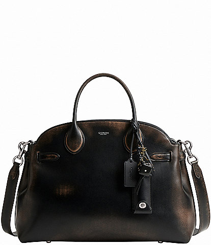 COACH Loved Leather Empire Carryall 40 Satchel Bag