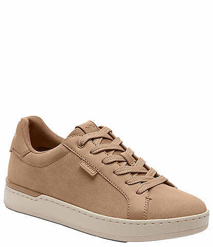 COACH Lowline Suede Lace-Up Sneakers