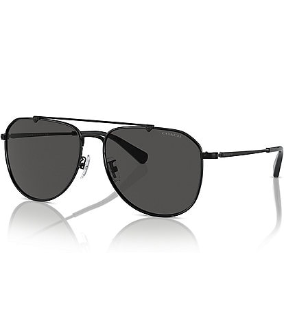 COACH Men's 0HC7164 59mm Pilot Sunglasses