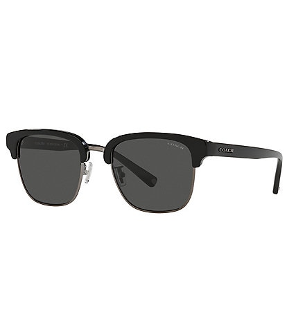 COACH Men's 0HC8326 52mm Solid Square Sunglasses