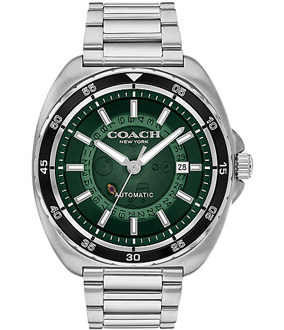 COACH Men's Charter Automatic Stainless Steel Bracelet Watch