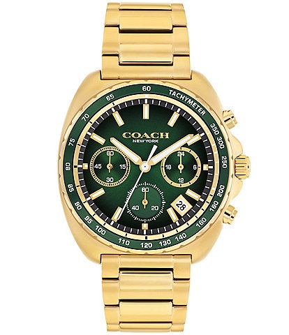 COACH Men's Charter Quartz Chronograph Stainless Steel Bracelet Watch