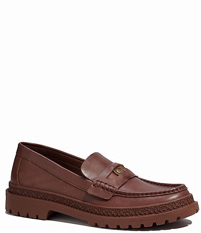 COACH Men's Signature Coin Leather Loafers