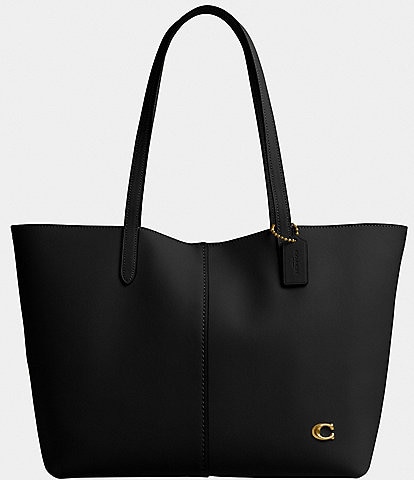 COACH North 32 Leather Tote Bag