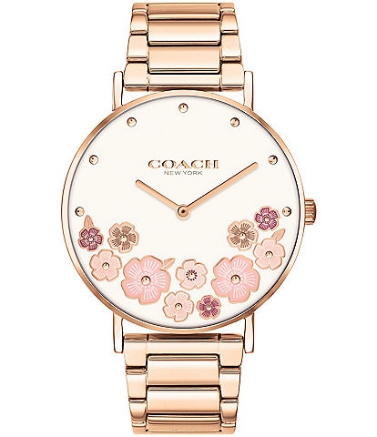 COACH Perry Tea Rose Gold Bracelet Watch