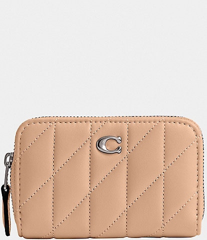 COACH Pillow Quilted Small Zip Around Card Case