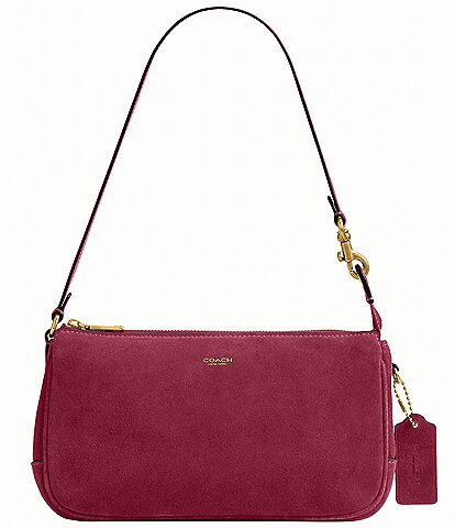 COACH Plaza Suede Shoulder Bag