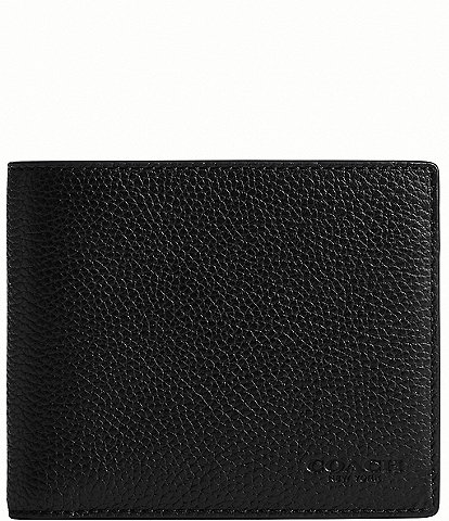 COACH Polished Pebble Leather 3-In-1 Wallet