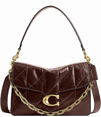 COACH Quilted Glazed Leather Tabby 30 Shoulder Bag