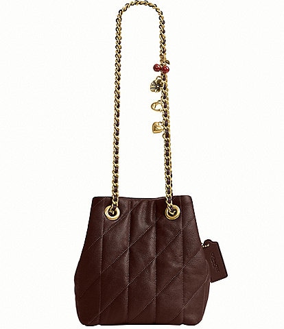 COACH Quilted Jade Quilted Drawstring Bag