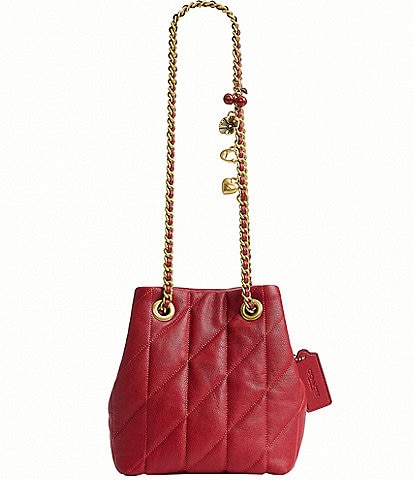 COACH Quilted Jade Quilted Drawstring Bag