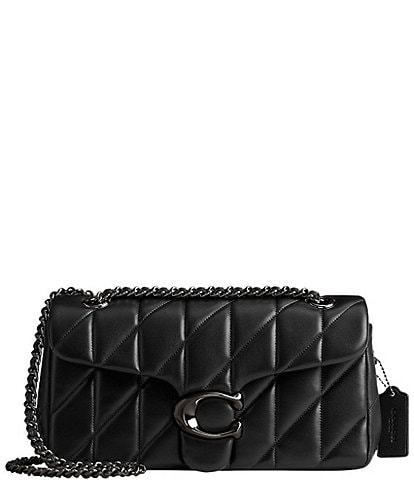 COACH Tabby 26 Quilted Solid Black Leather Shoulder Crossbody Bag