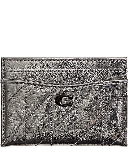 COACH Quilted Metallic Essential Card Case