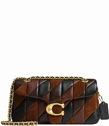 COACH Quilted Patchwork Leather & Suede Tabby 26 Convertible Shoulder Bag