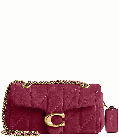 COACH Quilted Suede Tabby 20 Convertible Shoulder Bag