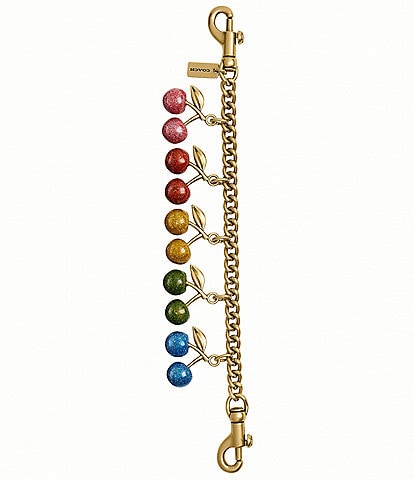 Coach Rainbow Cherries Chain Bag Charm