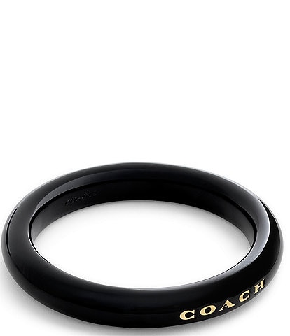 COACH Resin Signature Logo Bangle Bracelet