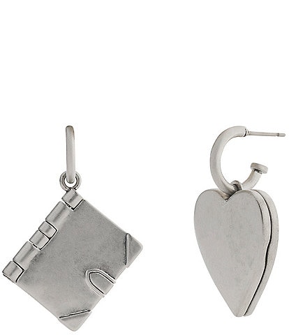 COACH Runway Heart Mismatch Drop Earrings