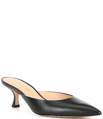 COACH Runway Leather Point-Toe Mules