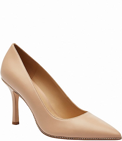 COACH Samantha Leather Dress Pumps