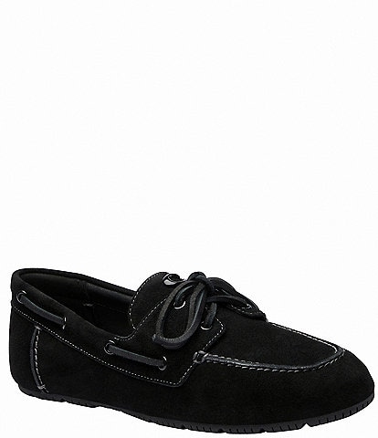 COACH Sculpted C Sue Suede Boat Shoes