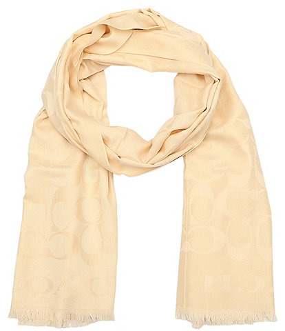 COACH Signature C Border Stole