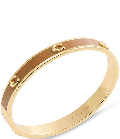 COACH Signature C Enamel Bangle Bracelet
