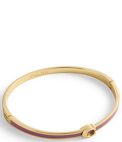 COACH Signature C Enamel Bangle Bracelet