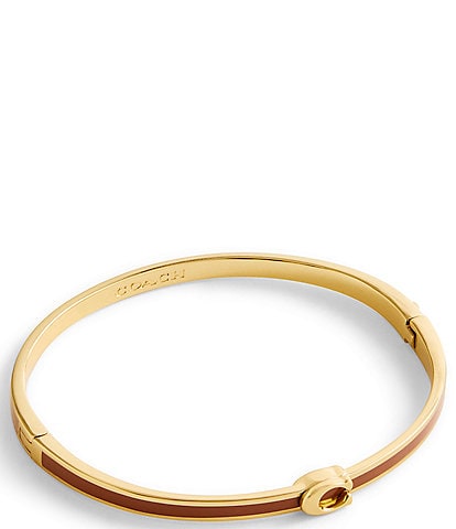 COACH Signature C Enamel Bangle Bracelet