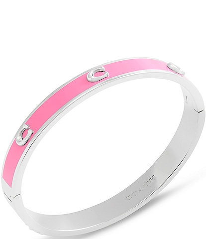 COACH Signature C Enamel Bangle Bracelet