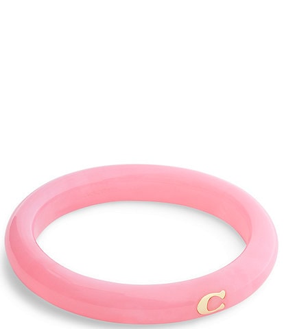 COACH Signature C Resin Bangle Bracelet