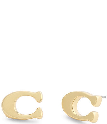 COACH Signature C Stud Earrings