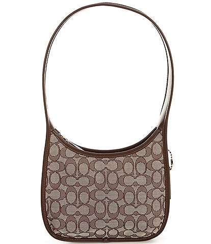 COACH Signature Jacquard Curve Shoulder Bag
